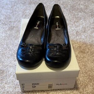 Style & Co. Women's Black Flats with Buckle Detail